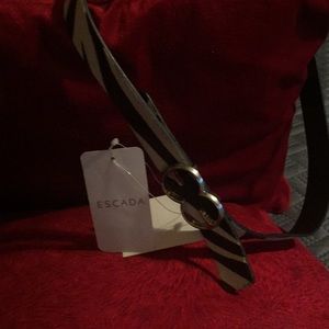 Escada boots with belt.